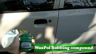 How to restore faded car colour || Using Waxpol rubbing compound || Car polishing