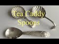 Antiques. Antique Silver: Tea Caddy Spoons