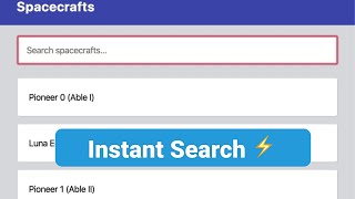 Instant search in JavaScript ⚡️