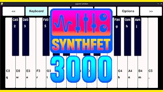 I made a (better) Synth (and Tracker) with Pygame CE an Python - SynthFET 3000