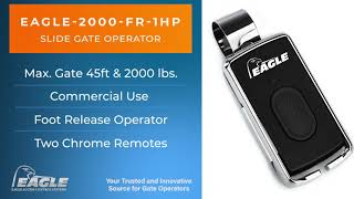 Eagle 2000 FR 1HP Commercial Siding Gate Operator