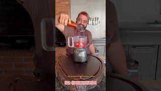 Molho de pimenta bhut jolokia feito na churrasqueira