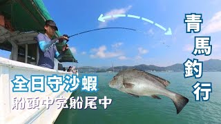 青馬釣行 全日守沙蝦 船頭中完船尾中