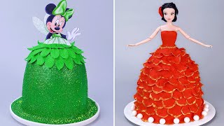 👑 Amazing DISNEY Princess Doll Cake Recipes |  Tsunmai Cake | Beautiful Cake Decorating For Party