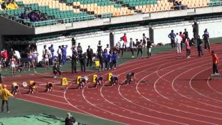 エコパ2010 部門B男子100m予選5組 日吉克実 10.82(-0.5)