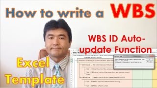 How to write a WBS (Work Breakdown Structure) 【Excel Template】
