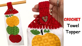 How to Crochet Towel Topper. How to Cut a Towel in Two Pieces Free Tutorial