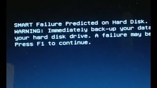 SMART Failure Predicted on Hard Disk Replace