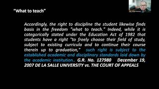 On Academic Freedom