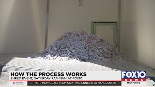 Shred Sensitive Documents At Fox10 Shred Event