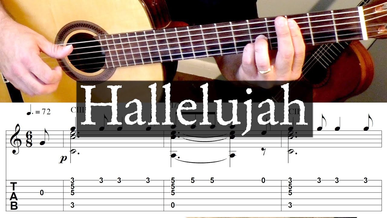 HALLELUJAH - Leonard Cohen - Full Tutorial With TAB - Fingerstyle ...