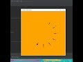 Create clock graphics using python turtle #shorts