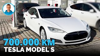 TESLA Model S - 700,000 Km with Original BATTERY! to THROW AWAY? with @drossiautomotive