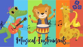 ABC Musical Instruments for kids | Instruments A-Z | Names and SOUNDS