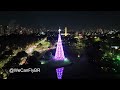 a magia do natal no parque do ibirapuera imagens aéreas em 4k @wecanflybr