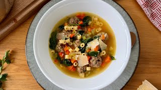 Italian Wedding Soup With Mini Meatballs Recipe