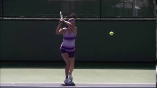 （頂尖球員擊球欣賞） Victoria Azarenka 雙手反拍 完美的力學