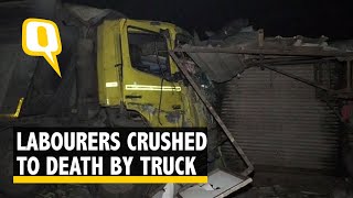 Breaking News | 15 Labourers Sleeping near Road Crushed to Death by Truck in Surat, Driver Arrested