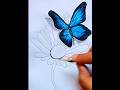 Butterfly 🦋 How to Draw Beautiful Butterfly / #Drawing #art #youtubeshorts #creative #flower