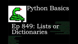 Python Basics Tutorial What's the difference between Lists and Dictionaries