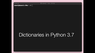 Python Dicts are now insertion-ordered (Python 3.7)