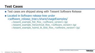 Tessent Reference Flows : test cases and documents - Tessent Design for Test (DFT) tips