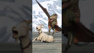 ディモルフォドンがヤギを空から襲撃していた/Dimorphodon was attacking goats from the sky. Jurassic World Evolution 2