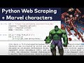 Python Web Scraping Project: The Most Popular Avenger from the Marvel Universe (BeautifulSoup)