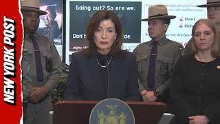 Gov. Hochul Abruptly Ends Presser While Being Heckled With ‘Tax The Rich’ Chants