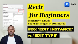Revit Tutorial for Beginners: Part 26: Difference between Type and Instance Parameter