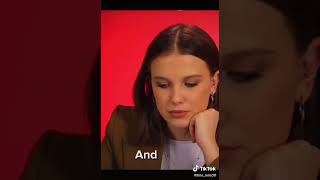 why millie doesn't talk much in interviews anymore | #milliebobbybrown #strangerthings #edit #viral