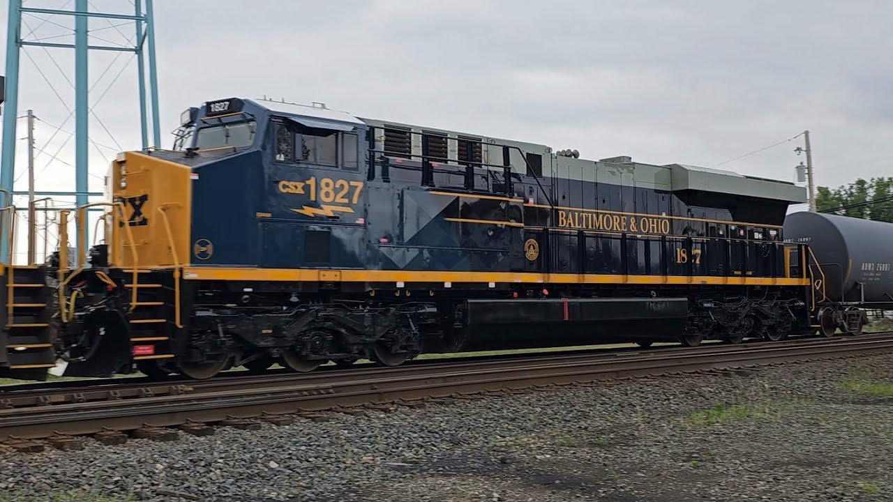 CSX 1827 B&O Heritage Unit On M364 In Grafton, Ohio (06/13/2023) - YouTube