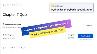 python data structures coursera week 3 quiz answers || Python for Everybody Specialization