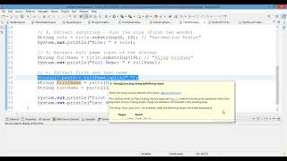 Java String Methods: length(), toLowerCase(), toUpperCase(), substring() |
