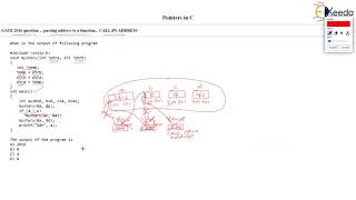 Decoding a GATE 2016 Question: Pointers in COMPUTER SCIENCE ENGINEERING