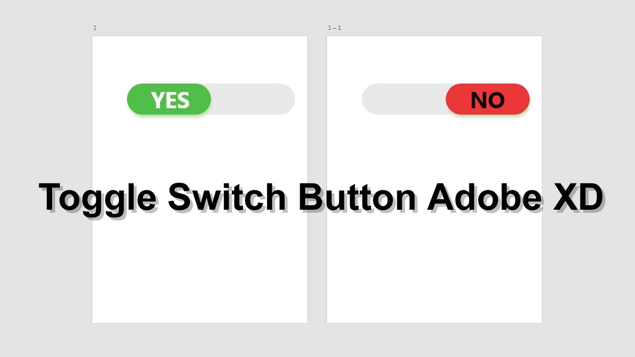 How To Create Toggle Switch / On OFF Buttons (UI Design & Prototype ...