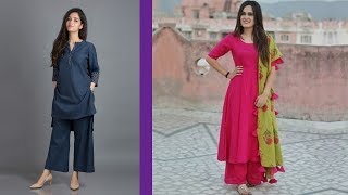 One Color Stylish Kurti Designs