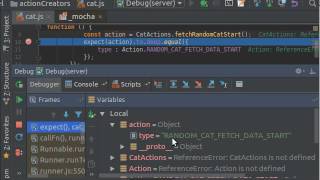 Webpack Client/Server. Debugging Tests