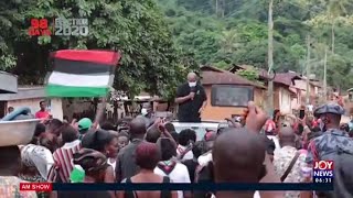 Scenes of how Mahama was virtually mobbed on his tour of Oti Region - AM News on JoyNews (31-8-20)