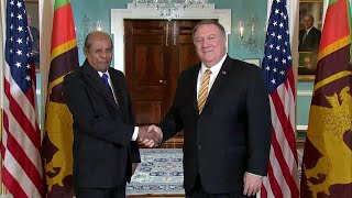 Secretary Pompeo Meets with Sri Lankan Foreign Minister Tilak Marapana