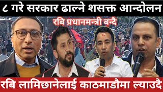 रबि लामिछाने छुटाउन ससक्त आन्दोलन गर्ने रास्वपाको घोषणा || Manish jha || Ganesh parajuli || swarnim