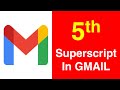 How to Write Superscript in Gmail