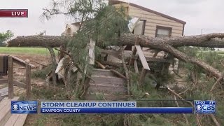 Storm cleanup continues in Sampson County