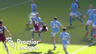 Mohammed Kudus' bicycle kick pulls one back for West Ham v. Man City | Premier League | NBC Sports