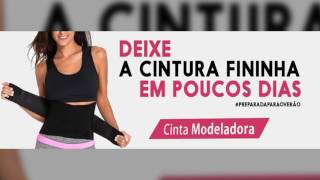 Cinta Modeladora Redutora - Látex e Velcro - Dupla Camada você compra é na Corpetes Brasil!