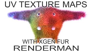 Renderman 20 Applying UV Texture to xGen Fur Tutorial