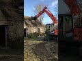 removing slates from a 1800’s cottage with a hitachi zx130 3lcn