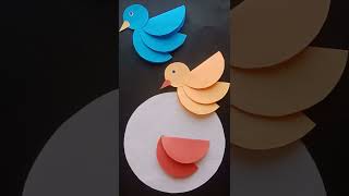 paper bird making | paper Paper Art and Craft #shorts #status #papercraft #youtubeshort