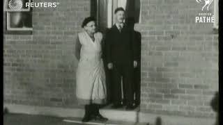 Minister of Health Aneurin Bevan visits new housing for elderly (1949)