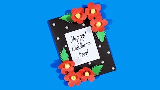 Children's day card | Handmade Greeting cards |Happy Children's day paper craft | Childrens day card
